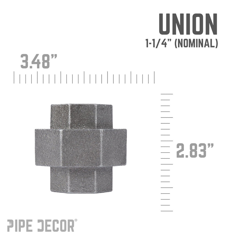 Union noire de 1 1/4 po