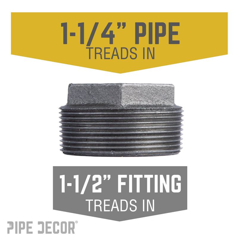 Bague noire de 1 1/2 po x 1 1/4 po