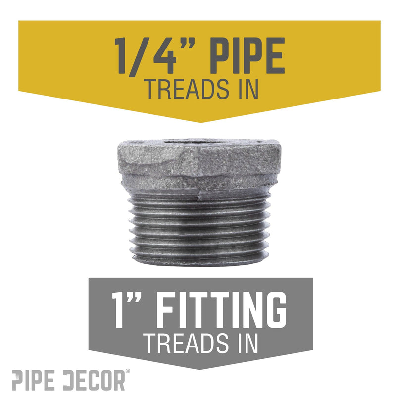 Bague noire de 1 po x 1/4 po