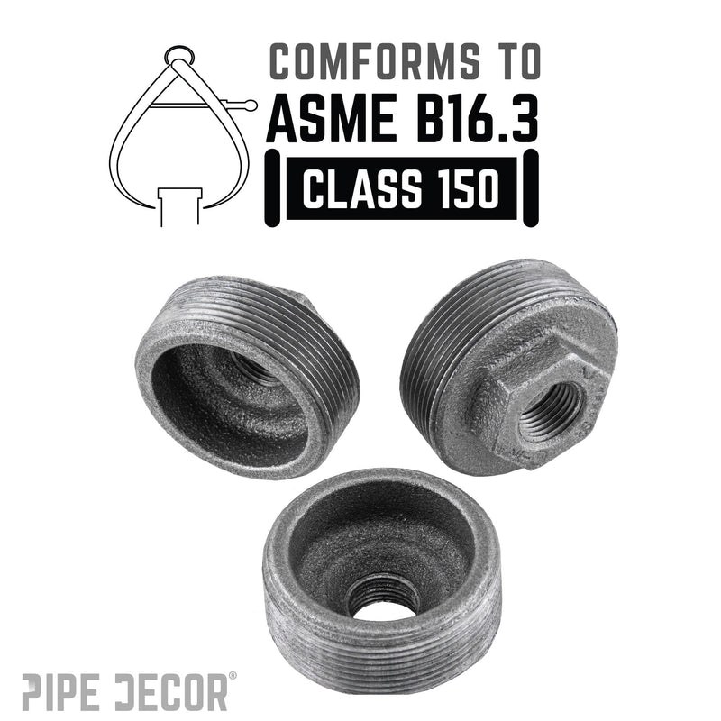 Buje negro de 2 pulg. x 3/4 pulg.