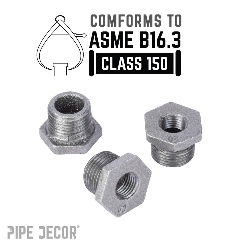 Buje negro de 3/4 pulg. x 1/8 pulg.