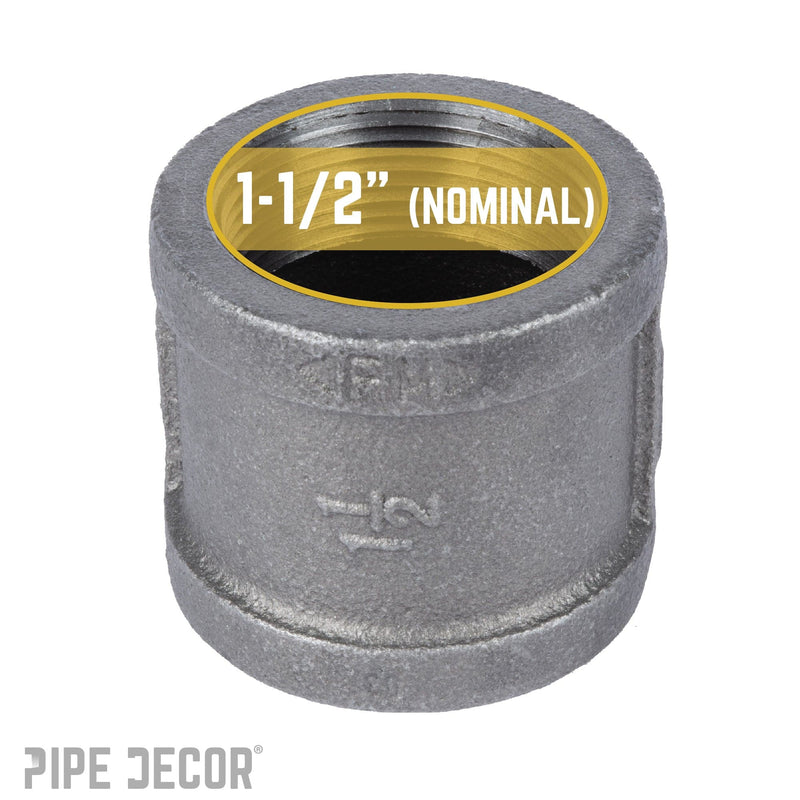 1 1/2 in. Black Coupling