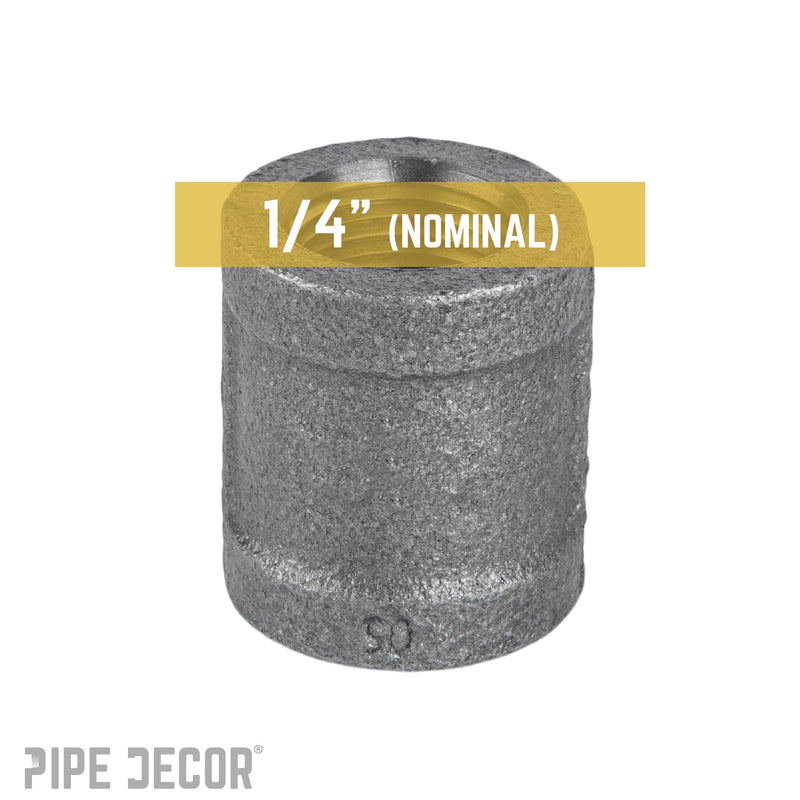 1/4 in. Black Coupling