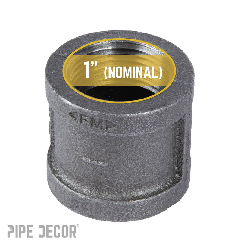 1 in. Black Coupling