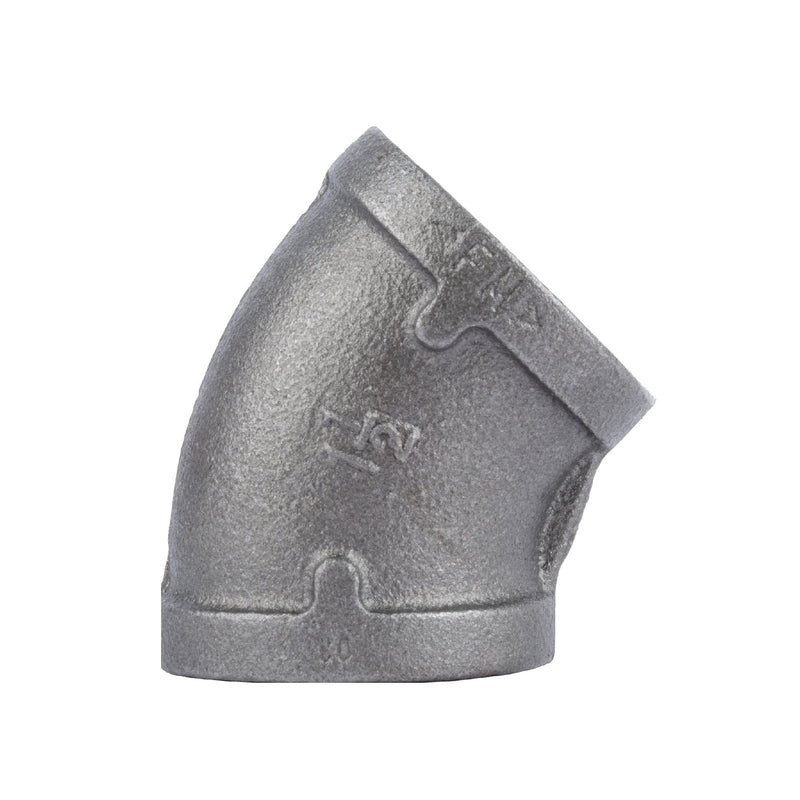 1 1/2 in. Black 45 Degree Elbow