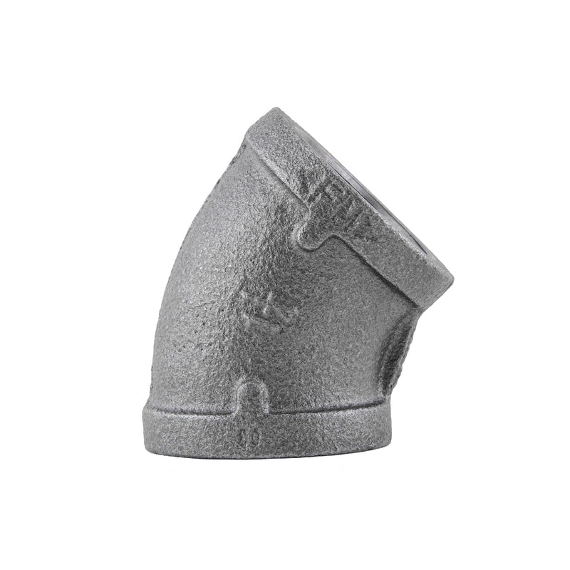 1 1/4 in. Black 45 Degree Elbow