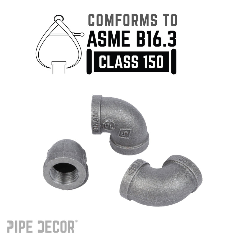 1/4 in. Black  90 Degree Elbow