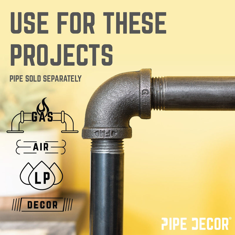 1/4 in. Black  90 Degree Elbow