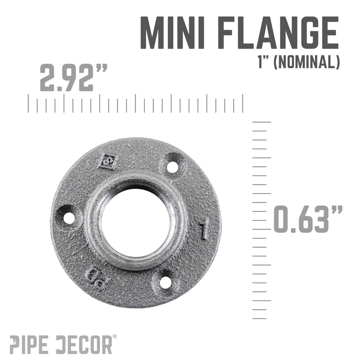 1 in. Black Mini Flange