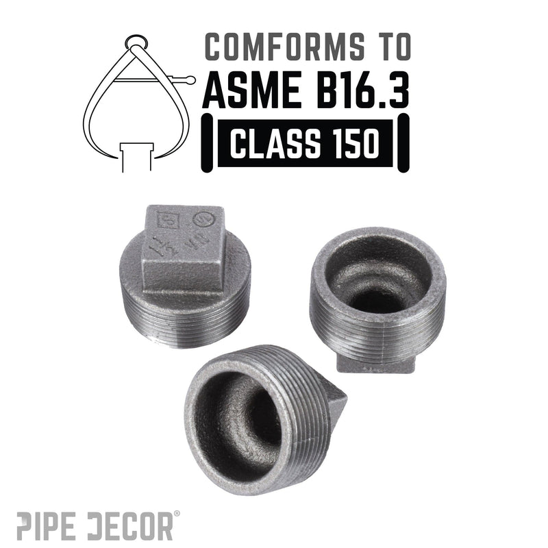 1 1/2 in. Black Plug