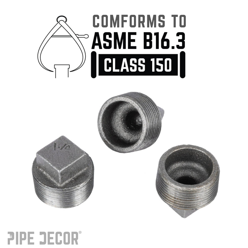 1 1/4 in. Black Plug