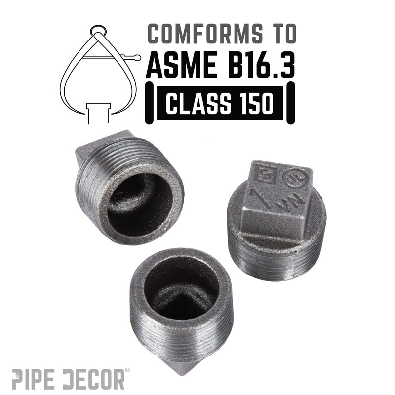 Enchufe negro de 1 pulg.