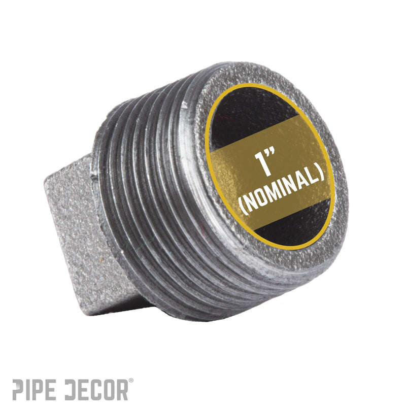 Enchufe negro de 1 pulg.