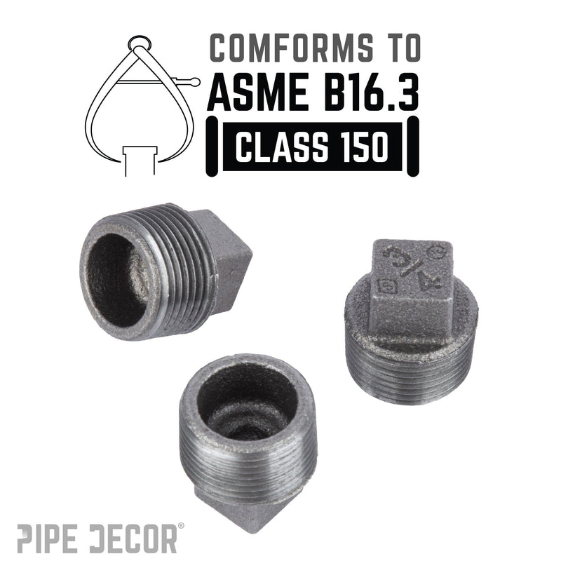 Tapón negro de 3/4 pulg.