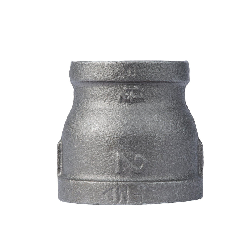 Acoplamiento reductor negro de 2 pulg. x 1 1/2 pulg.