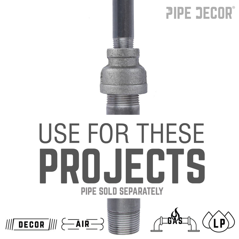 2 in. x 1 1/4 in. Black Reducing Coupling