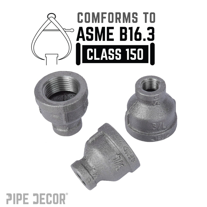 Raccord réducteur noir 3/4 po x 1/4 po