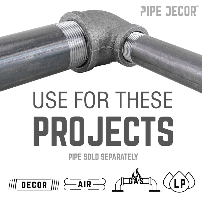 Coude réducteur noir de 1 1/4 po x 1 po