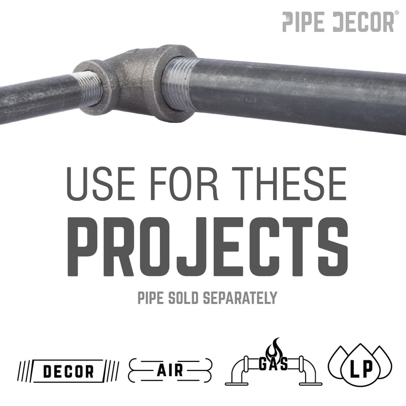 Codo reductor negro de 1/2 pulg. x 3/8 pulg.