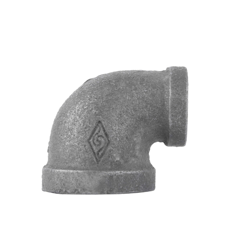 Codo reductor negro de 3/4 pulg. x 3/8 pulg.