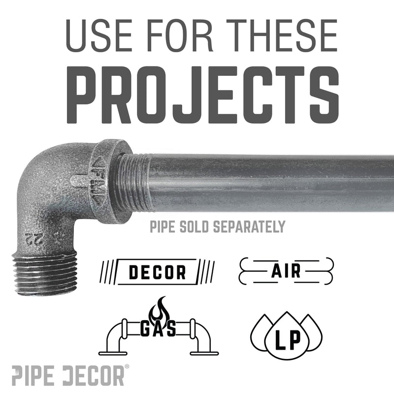 1/2 in. Black 90 Degree Street Elbow