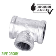 Pipe Decor Corrosion Resistant Tee