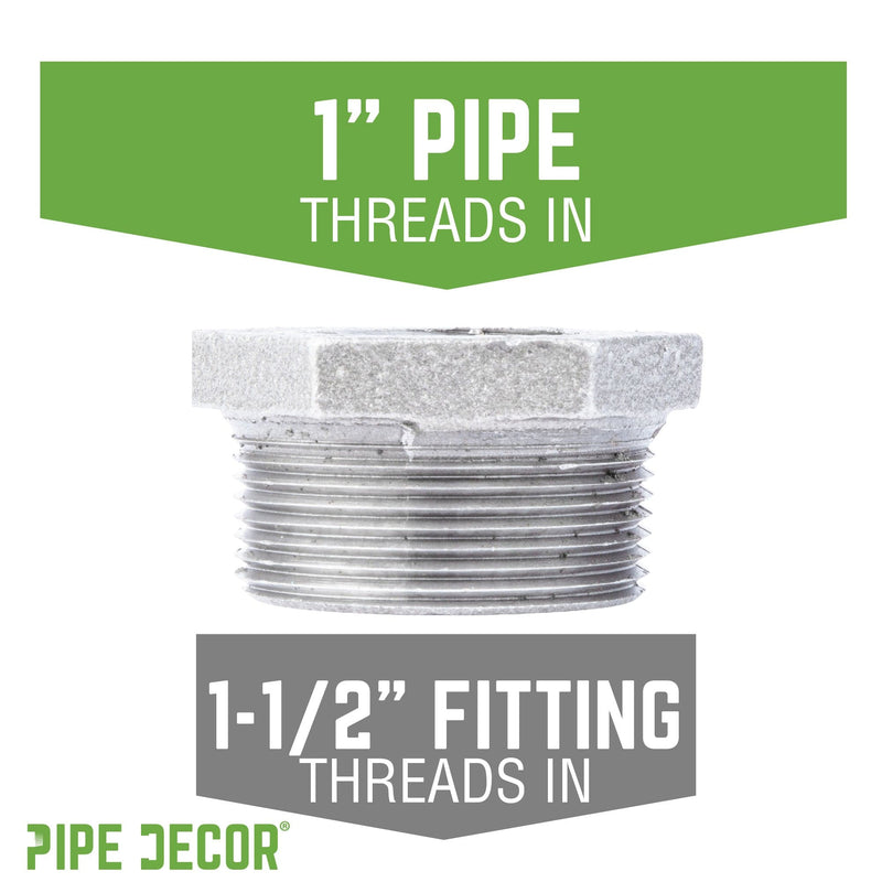 1 1/2 in. x 1 in. Galvanized Iron Bushing