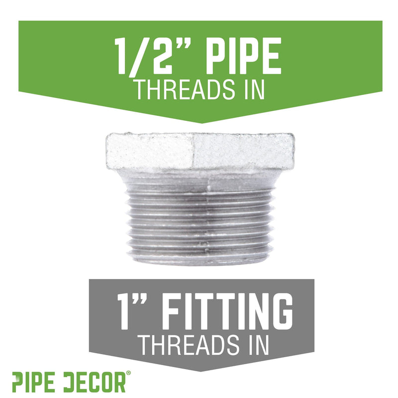 1 in. x 1/2 in. Galvanized Iron Bushing
