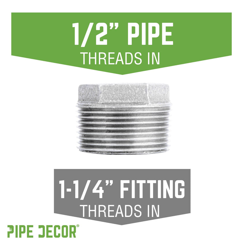 1 1/4 in. x 1/2 in. Galvanized Iron Bushing