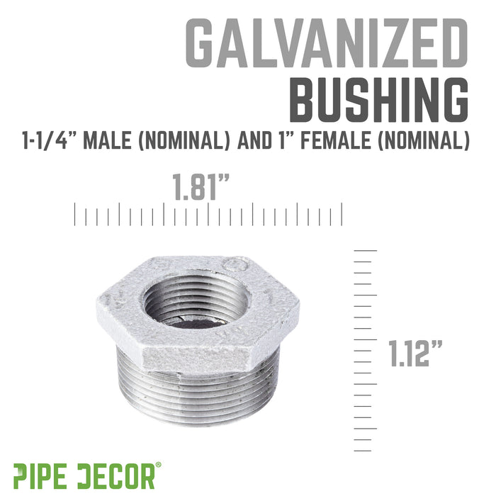1 1/4 in. x 1 in. Galvanized Iron Bushing