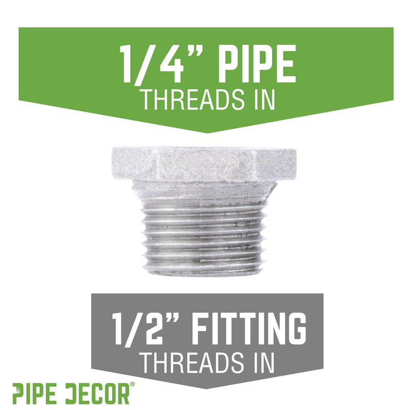 1/2 in. x 1/4 in. Galvanized Iron Bushing