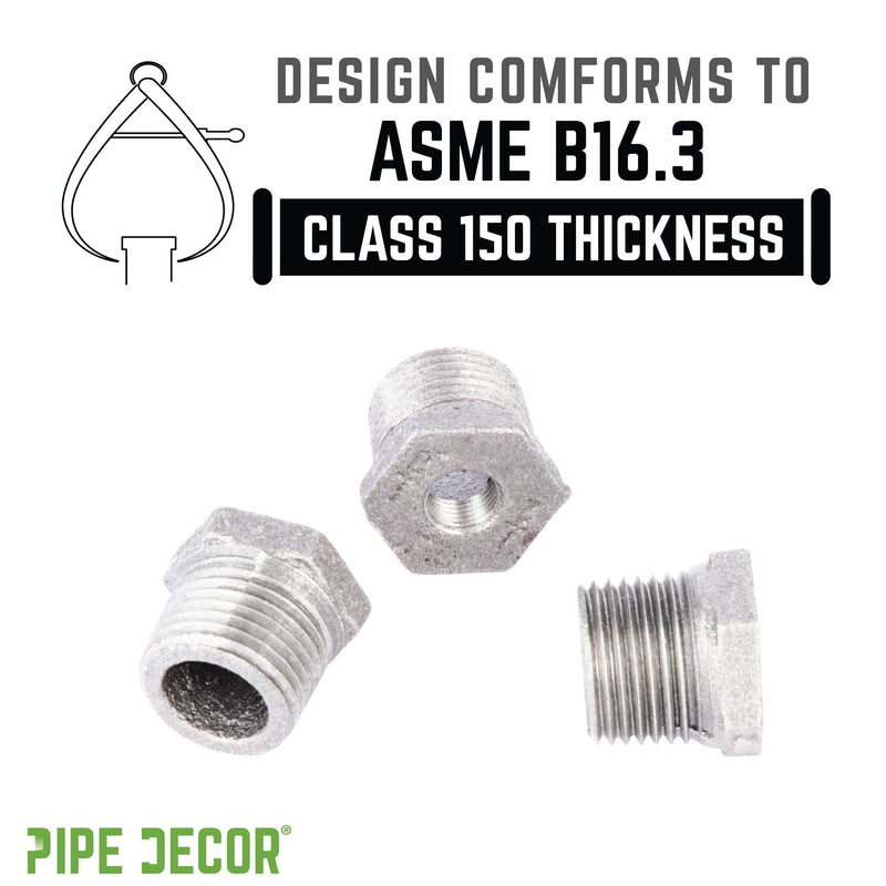 Buje de hierro galvanizado de 1/2 pulg. x 1/8 pulg.