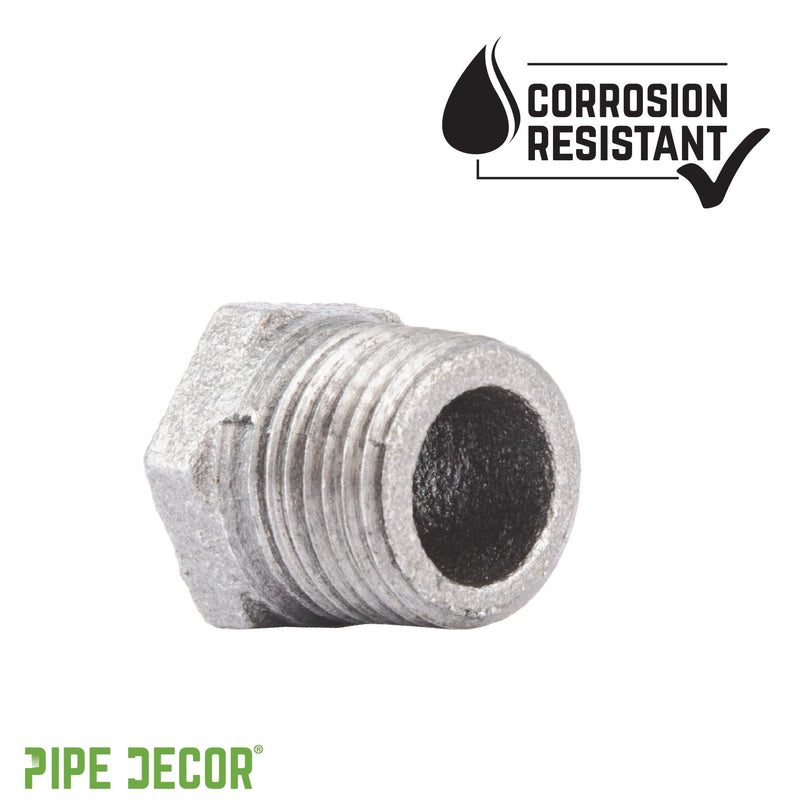 Buje de hierro galvanizado de 1/2 pulg. x 1/8 pulg.