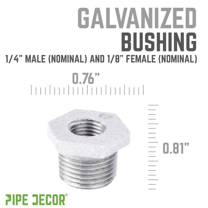 1/4 in. x  1/8 in. Galvanized Iron Bushing