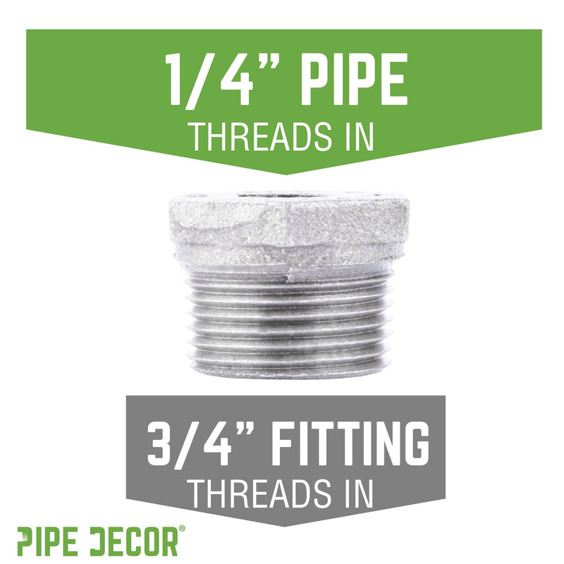 3/4 in. x 1/4 in. Galvanized Iron Bushing