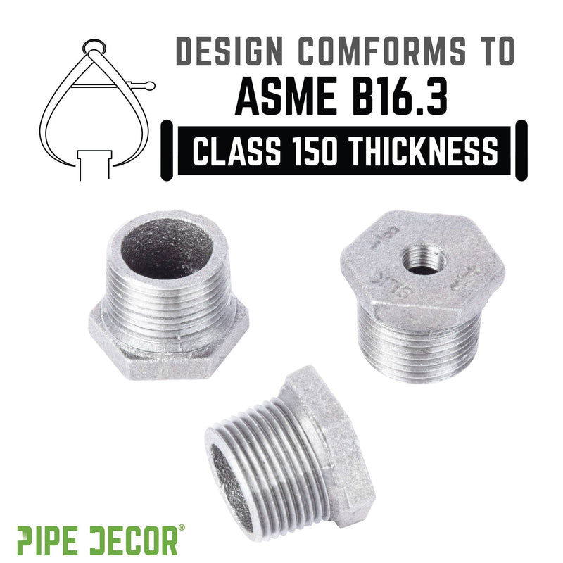 Buje de hierro galvanizado de 3/4 pulg. x 1/8 pulg.