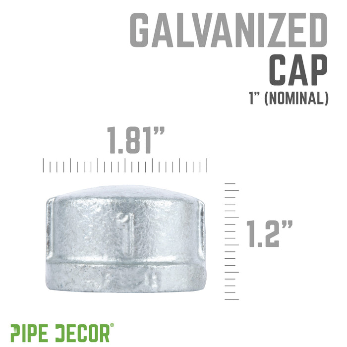 1 in. Galvanized Iron Cap