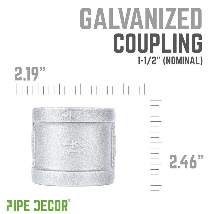 1 1/2 in. Galvanized Iron Coupling