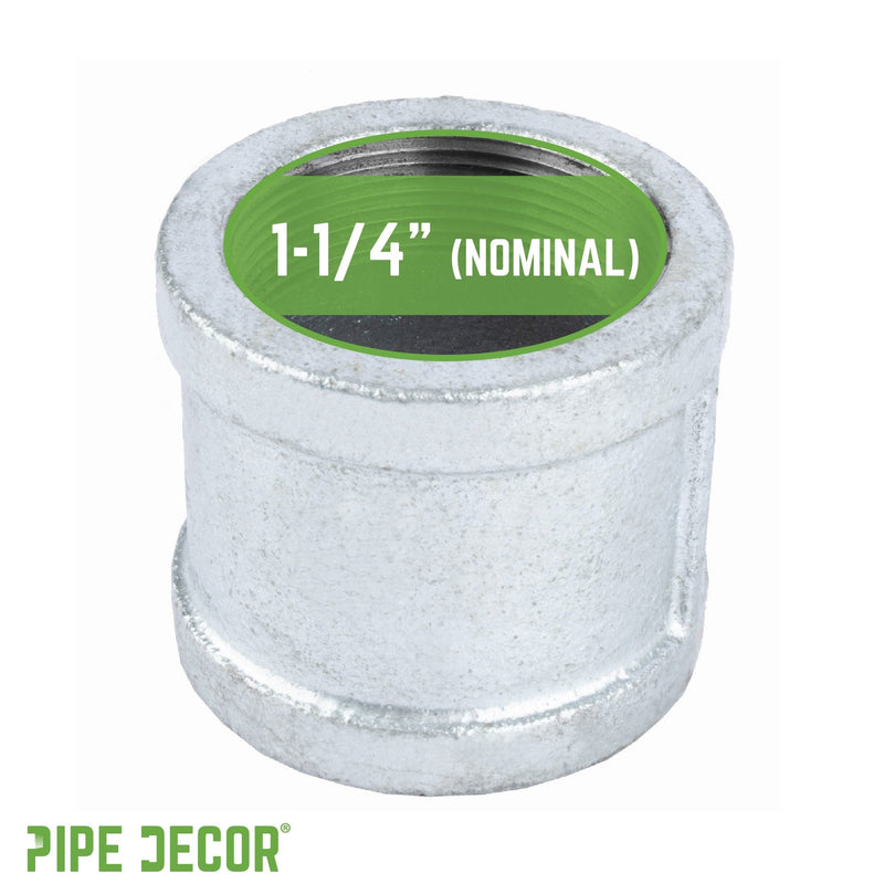 1 1/4 in. Galvanized Iron Coupling