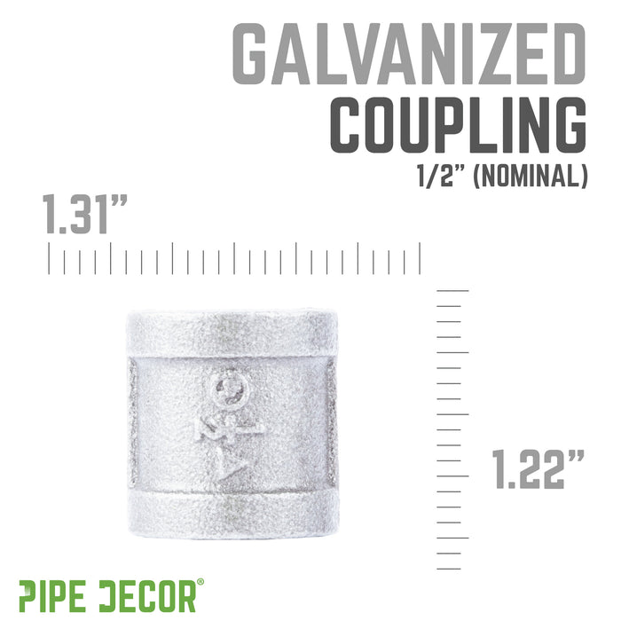 1/2 in. Galvanized Iron Coupling