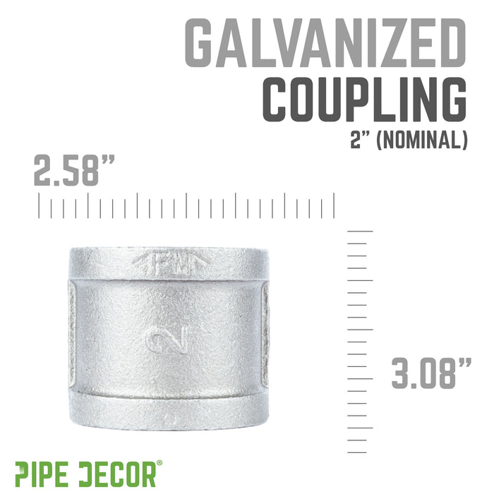 2 in. Galvanized Iron Coupling