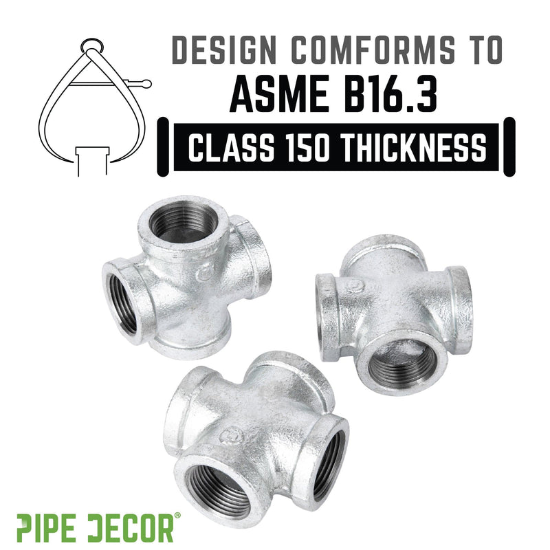 1 1/2 in. Galvanized Iron Cross