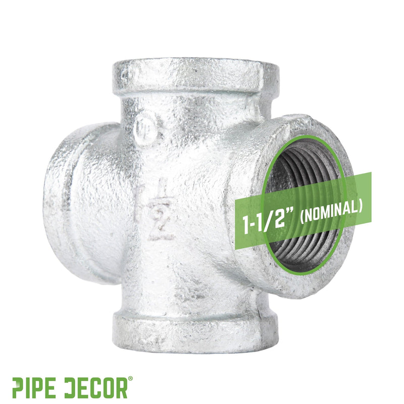 1 1/2 in. Galvanized Iron Cross