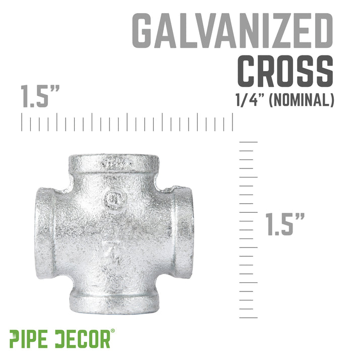 1/4 in. Galvanized Iron Cross