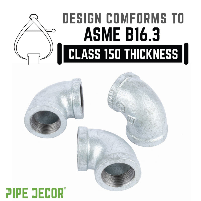 3/4 in. Galvanized Iron 90 Degree Elbow