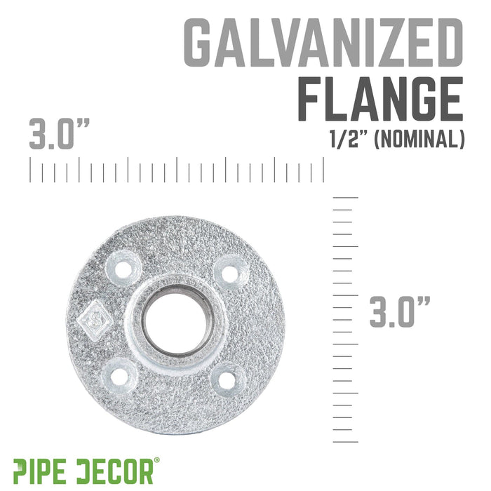 1/2 in. Galvanized Iron Floor Flange