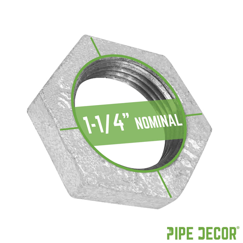 1 1/4 in. Galvanized Iron Locknut