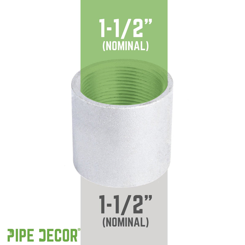 1 1/2 in. Galvanized Steel Merchant Coupling