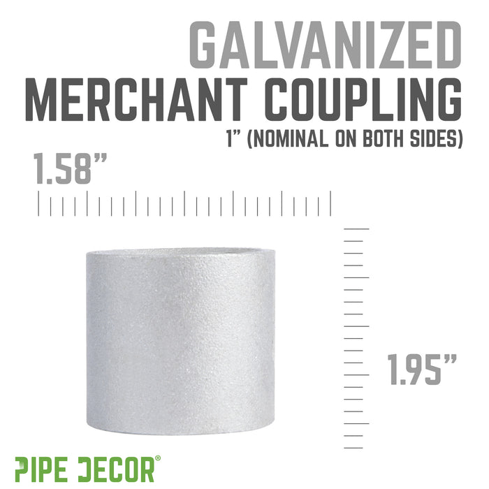 1 in. Galvanized Steel Merchant Coupling