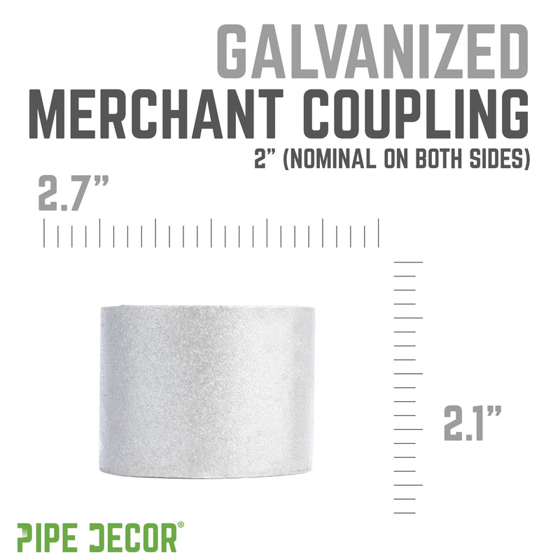 2 in. Galvanized Steel Merchant Coupling